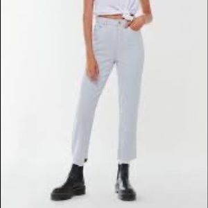 BDG UO High-Rise Slim Straight Pinstripe Jeans SIZE 28 NWT